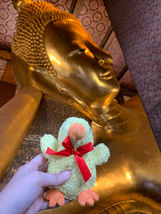 kwe and reclining buddha