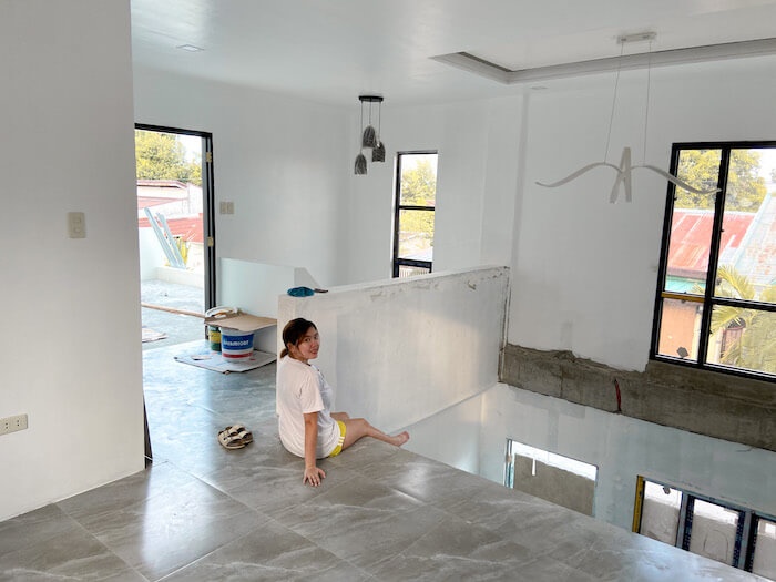 Open area in our house, before installing the hand railing