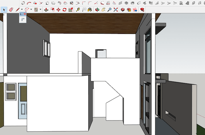 Screenshot of render for our stairs