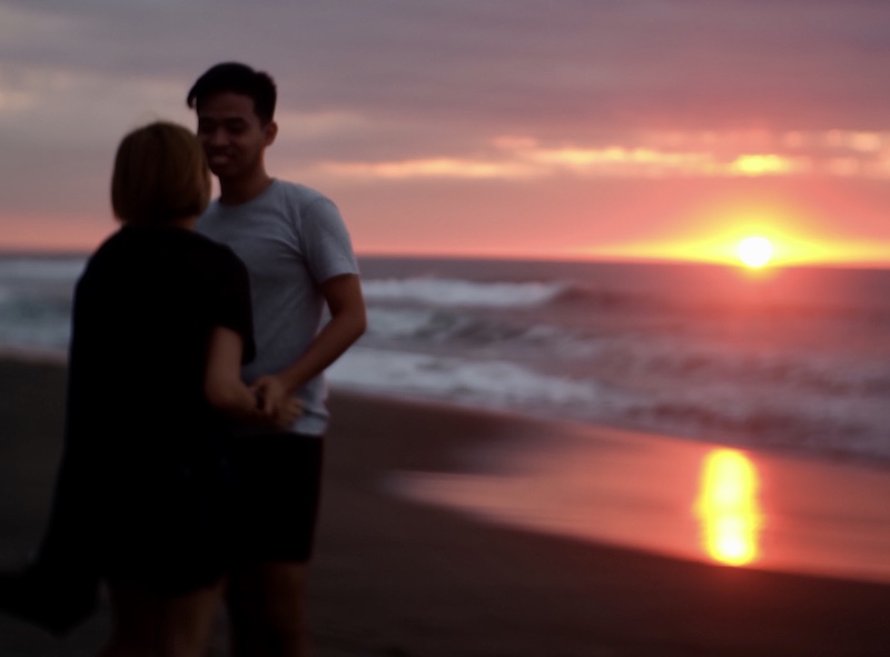 AJ and Kwe in La Union (sunset)