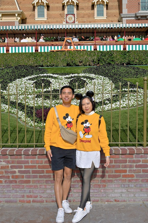 AJ and Kwe in Disneyland California