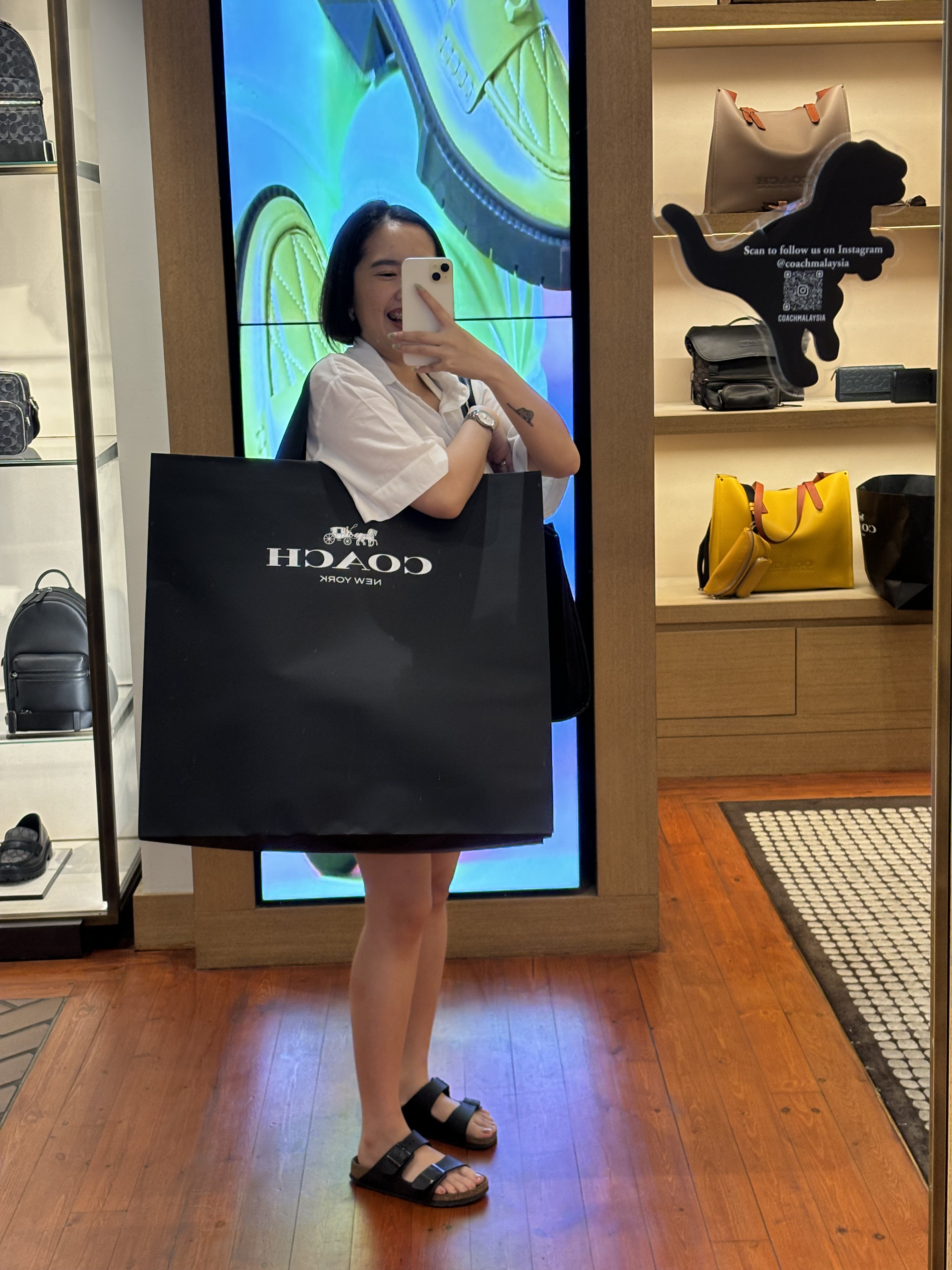 Kwe @ Coach store in KL