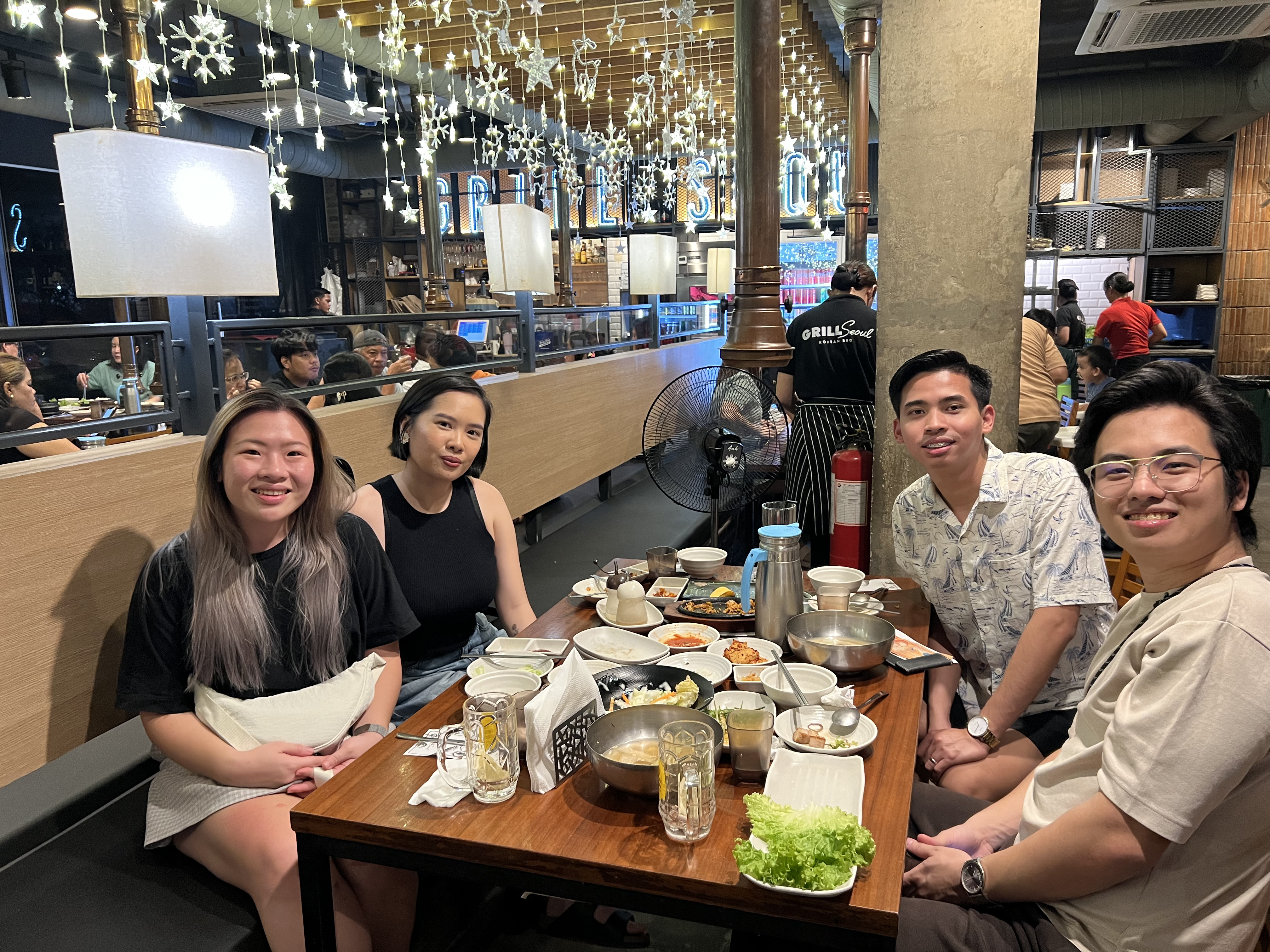 Dinner with AJ, RJ and Clara
