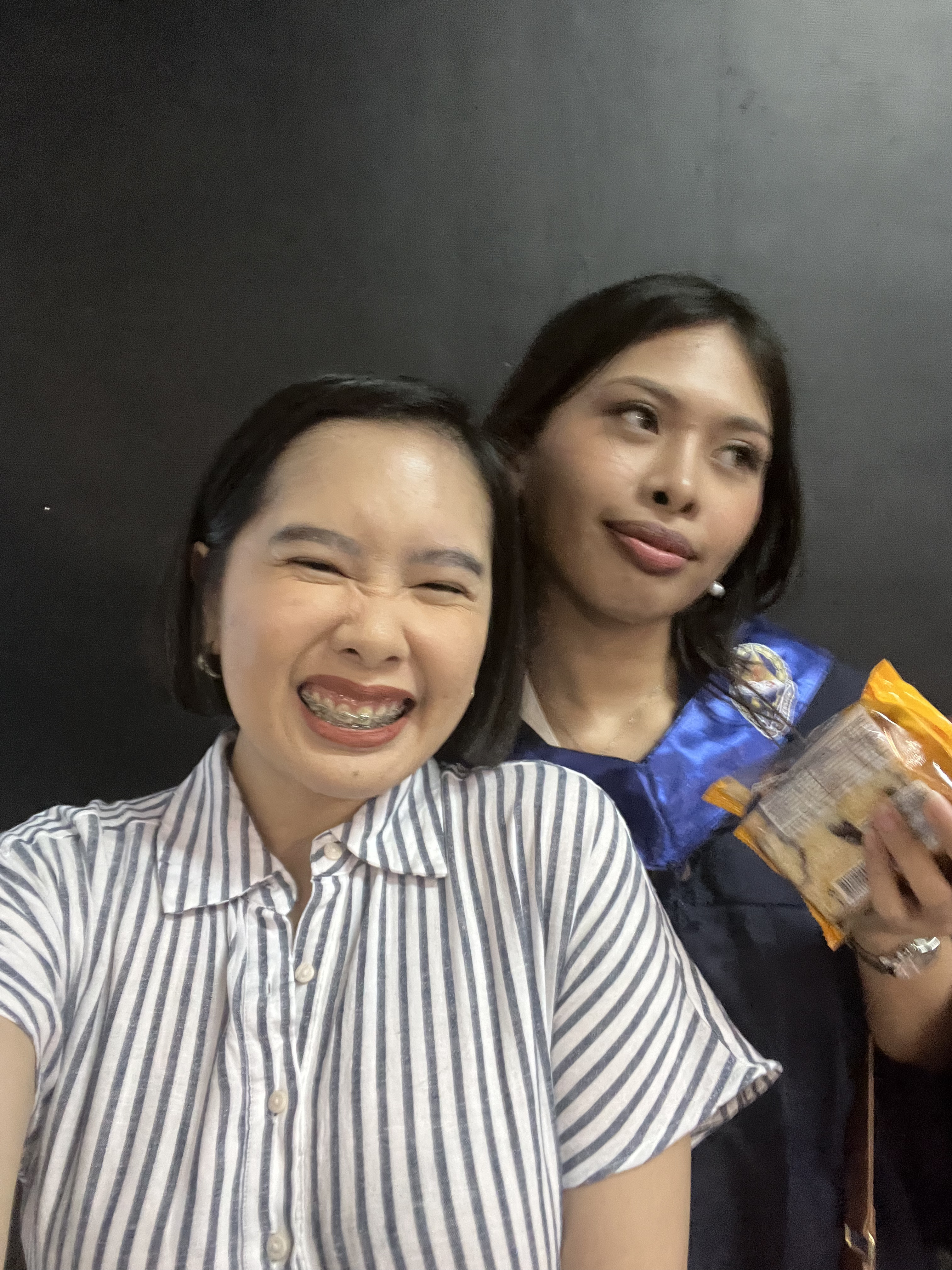 Gwe and Gab at her graduation