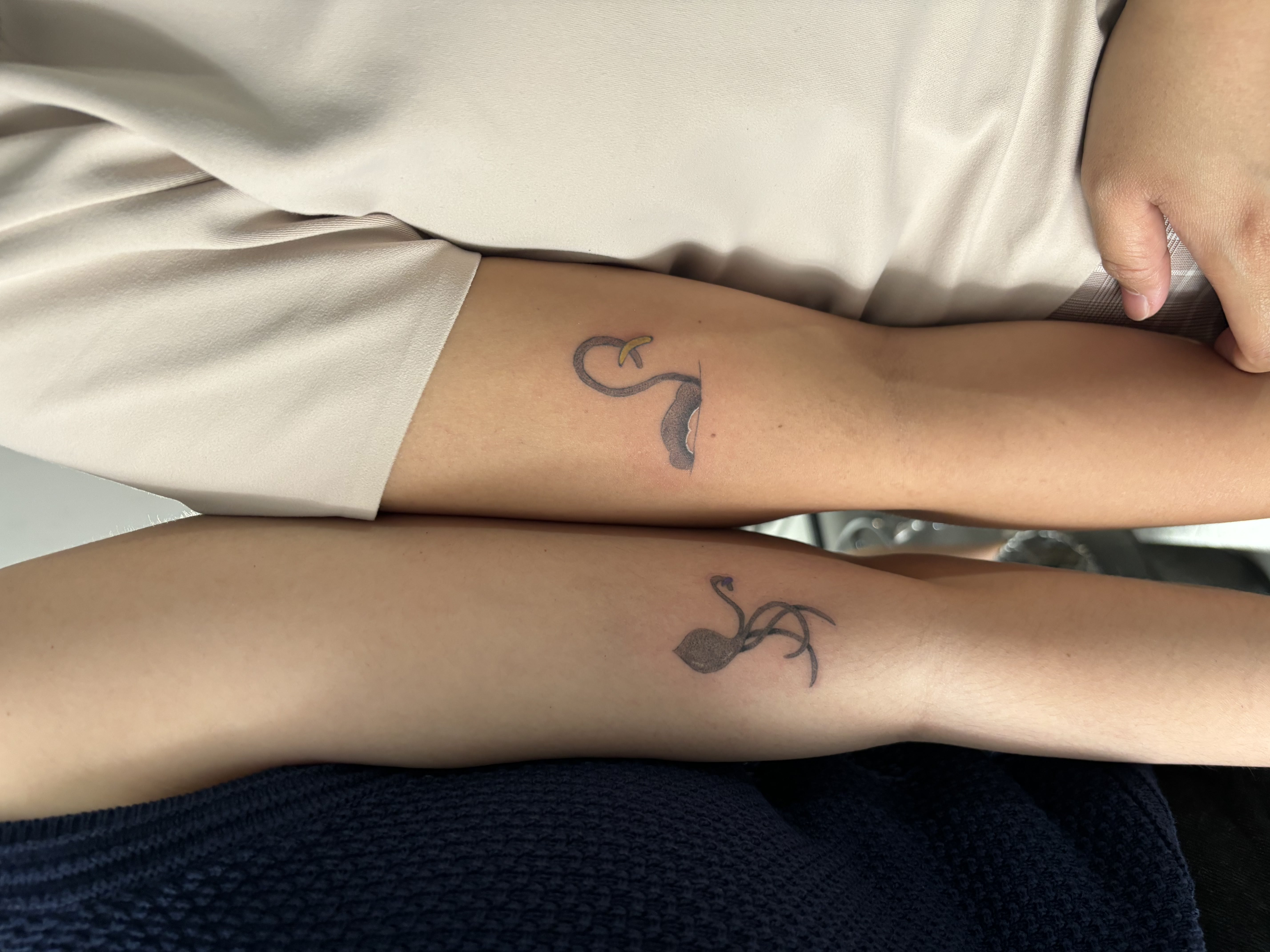 Squid and Monkey tattoo