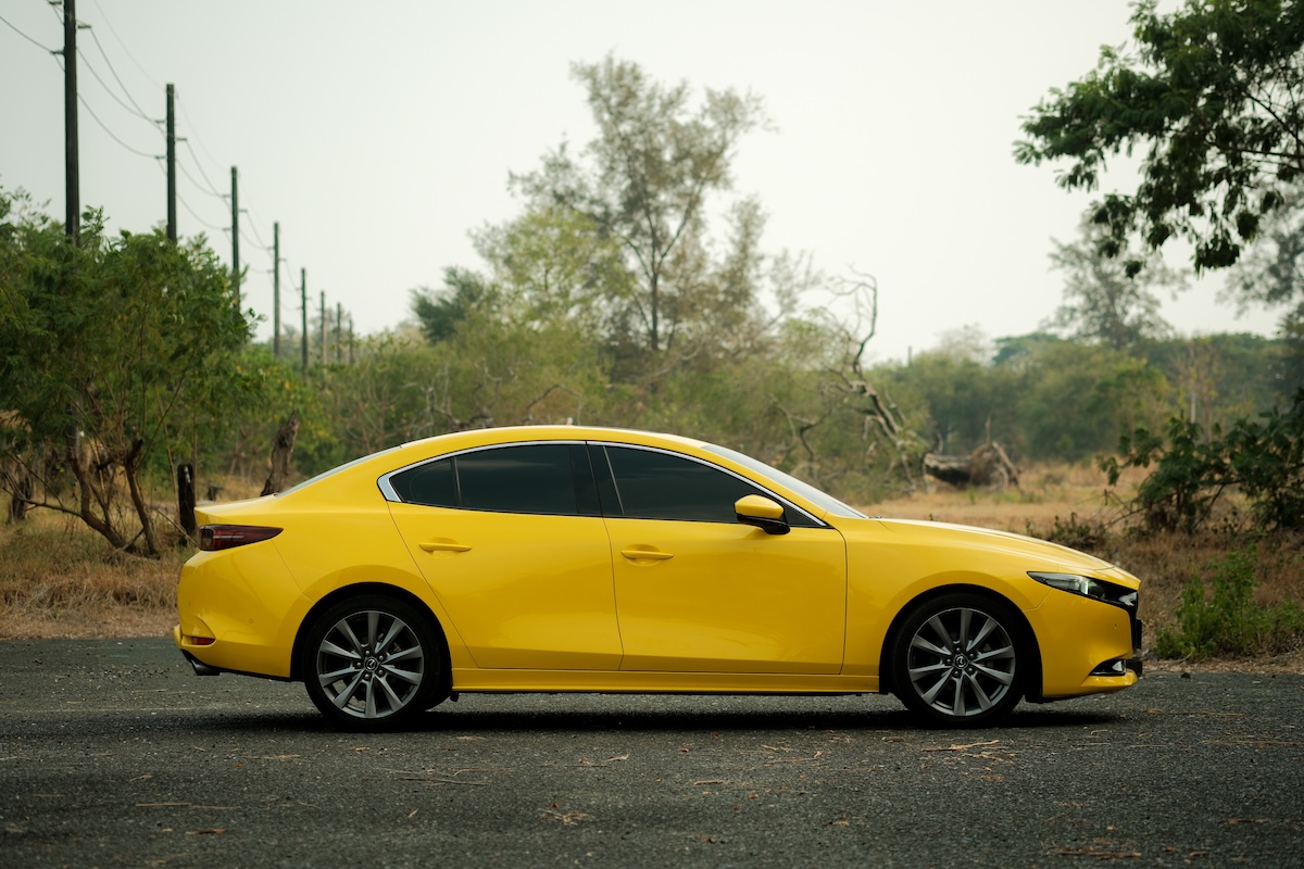 Mazda 3 yellow