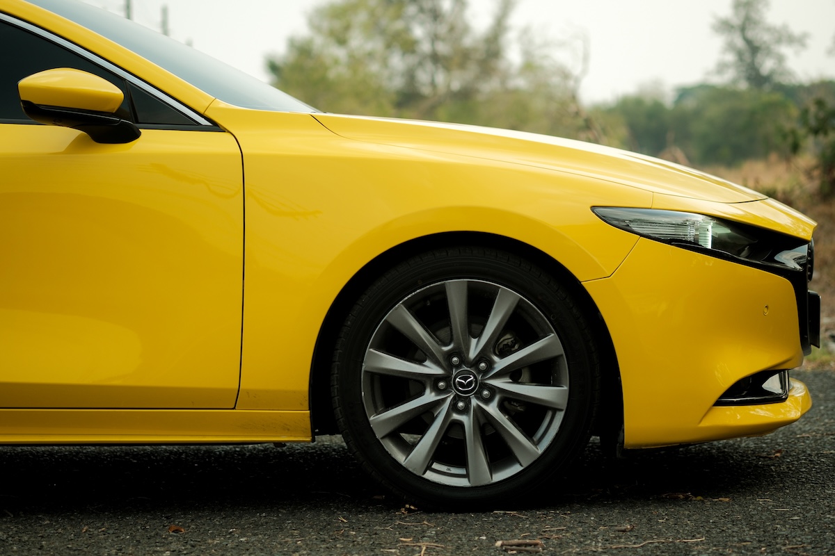 Mazda 3 yellow
