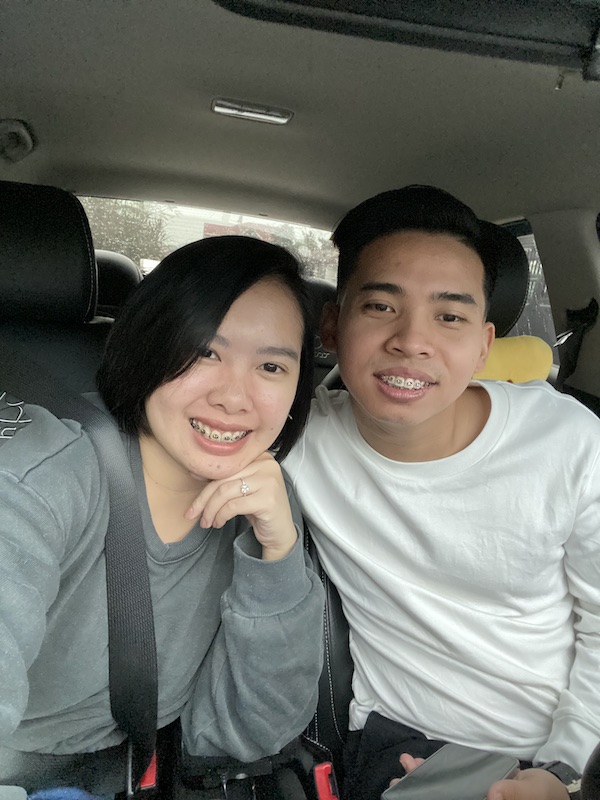 AJ and Gwe with braces