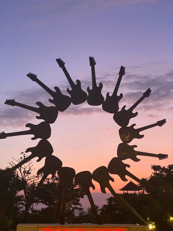 Hard Rock Hotel entrance in Kuta Bali