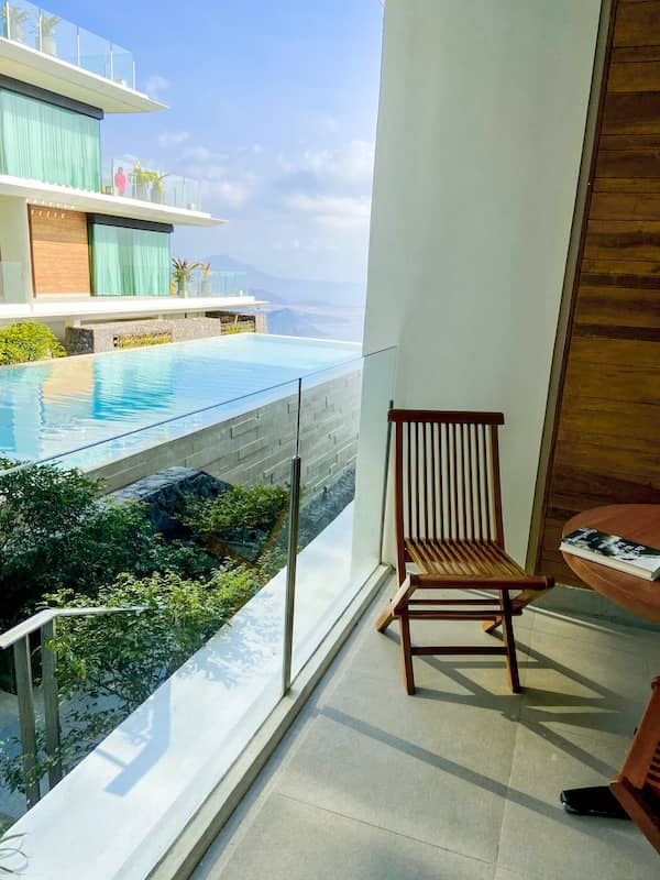 Balcony of our room, facing the pool