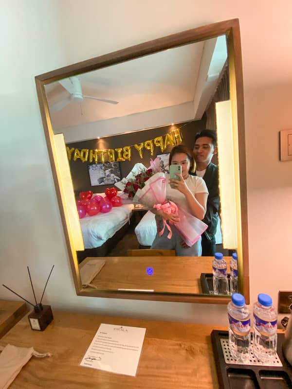 surprise room setup at Escala Tagaytay