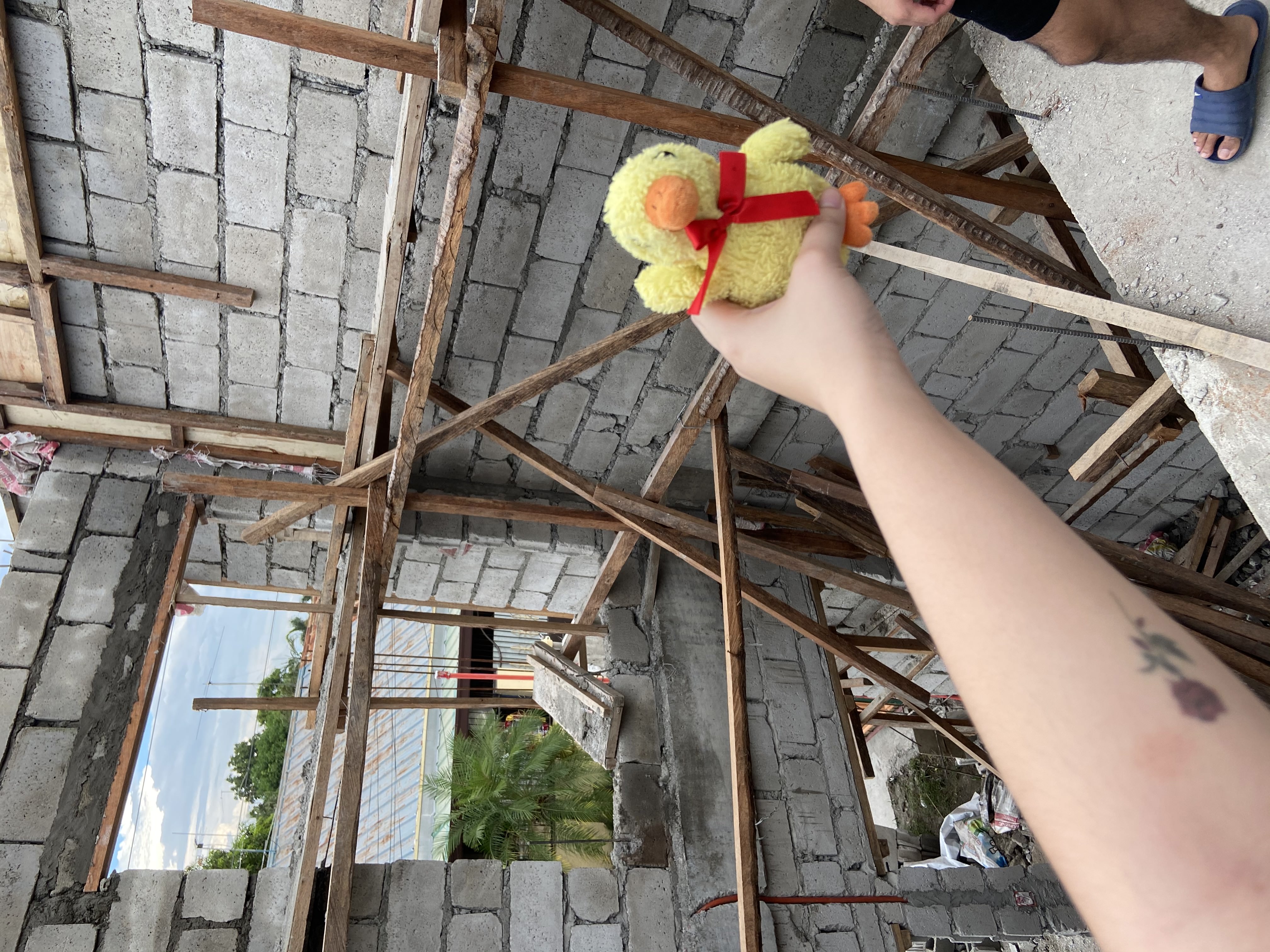Kweh while our house is being built