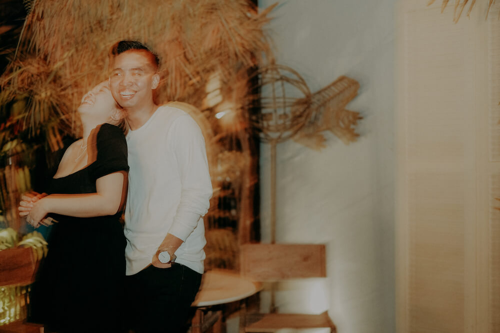 AJ and Kwe post proposal mini shoot