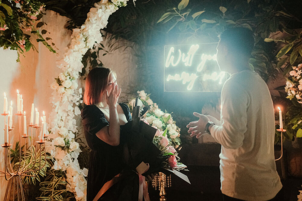 AJ and Kwe's engagement