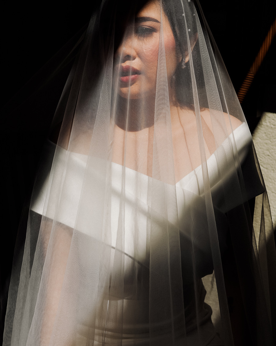 wearing my wedding gown